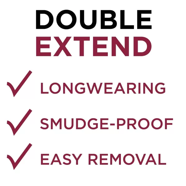 L'Oreal Paris Makeup Double Extend Beauty Tubes Lengthening 2 Step Mascara, Black, 1 Tube