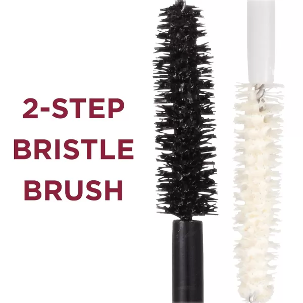 L'Oreal Paris Makeup Double Extend Beauty Tubes Lengthening 2 Step Mascara, Black, 1 Tube