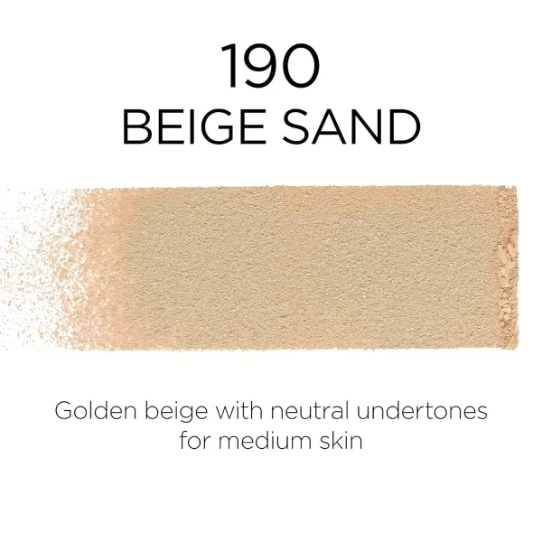 L'Oreal Paris Makeup Infallible Fresh Wear Foundation in a Powder, Up to 24H Wear, Waterproof, True Beige, 0.31 oz.
