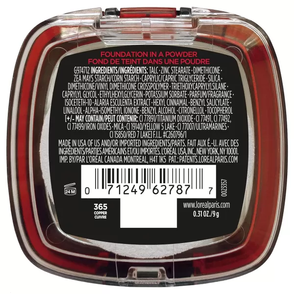 L'Oreal Paris Makeup Infallible Fresh Wear Foundation in a Powder, Up to 24H Wear, Waterproof, True Beige, 0.31 oz.