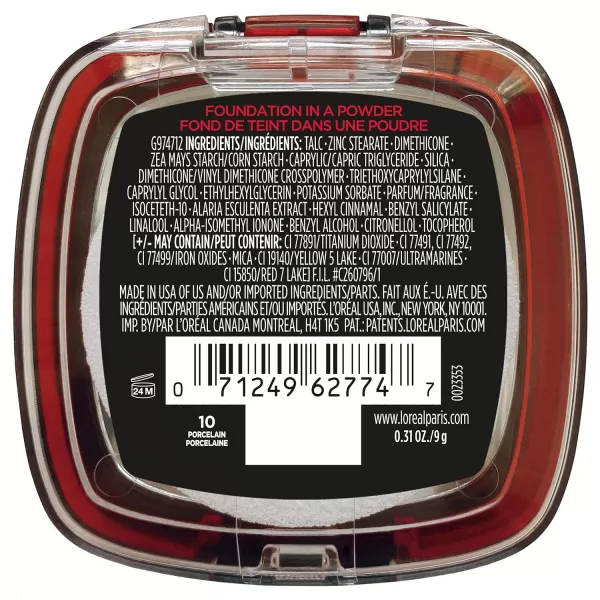 L'Oreal Paris Makeup Infallible Fresh Wear Foundation in a Powder, Up to 24H Wear, Waterproof, Vanilla, 0.31 oz.