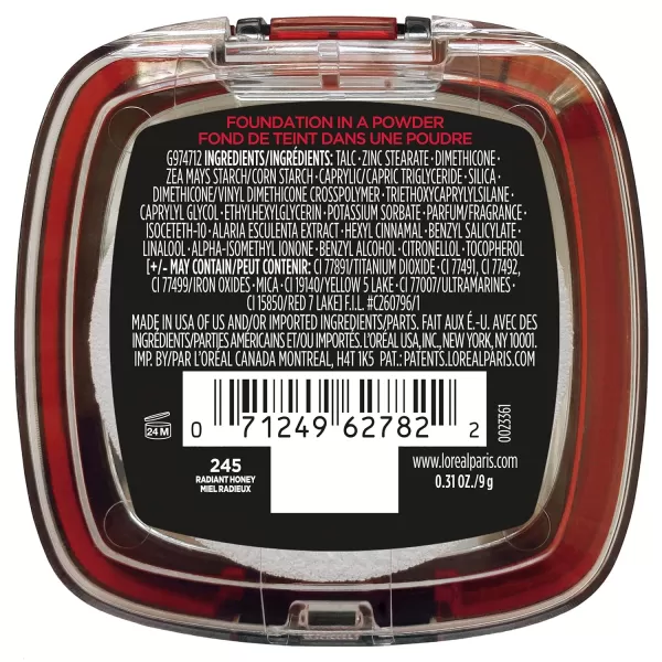 L'Oreal Paris Makeup Infallible Fresh Wear Foundation in a Powder, Up to 24H Wear, Waterproof, Vanilla, 0.31 oz.