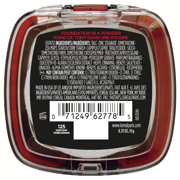 L'Oreal Paris Makeup Infallible Fresh Wear Foundation in a Powder, Up to 24H Wear, Waterproof, Vanilla, 0.31 oz.