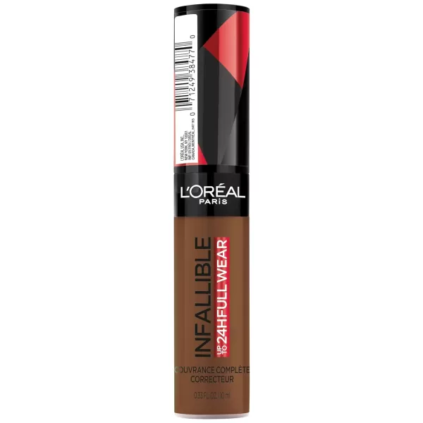 L'Oreal Paris Makeup Infallible Full Wear Waterproof Matte Concealer, Full Coverage, Pecan, 0.33 fl. oz.