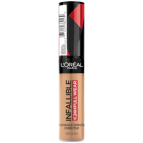 L'Oreal Paris Makeup Infallible Full Wear Waterproof Matte Concealer, Full Coverage, Pecan, 0.33 fl. oz.