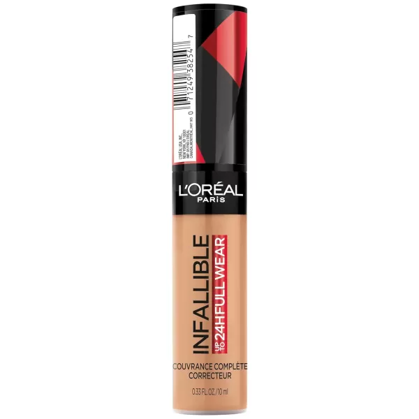 L'Oreal Paris Makeup Infallible Full Wear Waterproof Matte Concealer, Full Coverage, Pecan, 0.33 fl. oz.