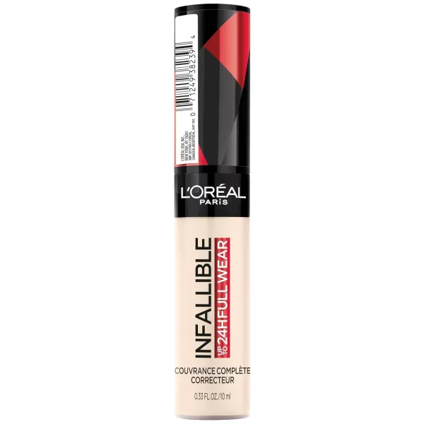 L'Oreal Paris Makeup Infallible Full Wear Waterproof Matte Concealer, Full Coverage, Pecan, 0.33 fl. oz.