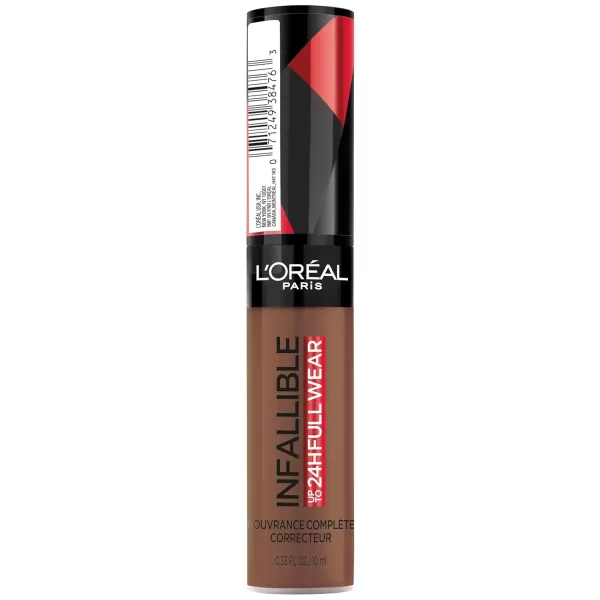 L'Oreal Paris Makeup Infallible Full Wear Waterproof Matte Concealer, Full Coverage, Pecan, 0.33 fl. oz.