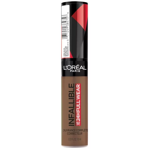 L'Oreal Paris Makeup Infallible Full Wear Waterproof Matte Concealer, Full Coverage, Pecan, 0.33 fl. oz.