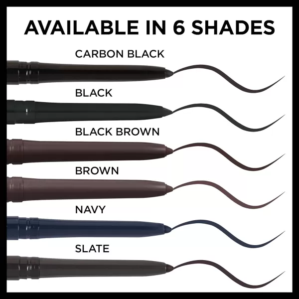L'Oreal Paris Makeup Infallible Never Fail Original Mechanical Pencil Eyeliner with Built in Sharpener, Slate, 0.008 oz.