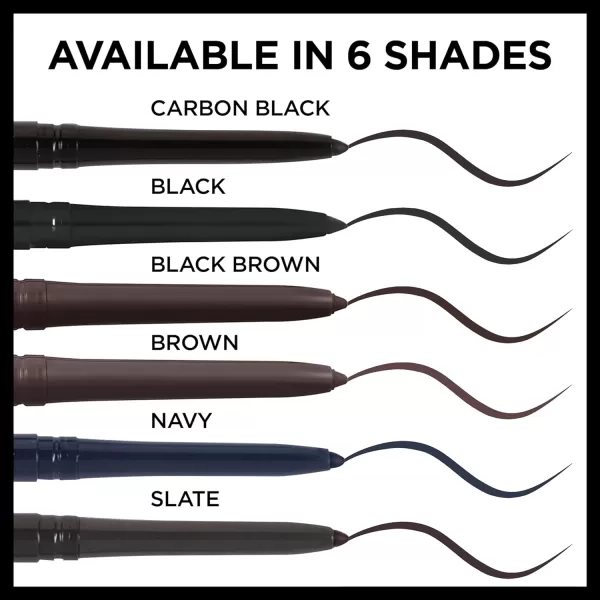 L'Oreal Paris Makeup Infallible Never Fail Original Mechanical Pencil Eyeliner with Built in Sharpener, Slate, 0.008 oz.