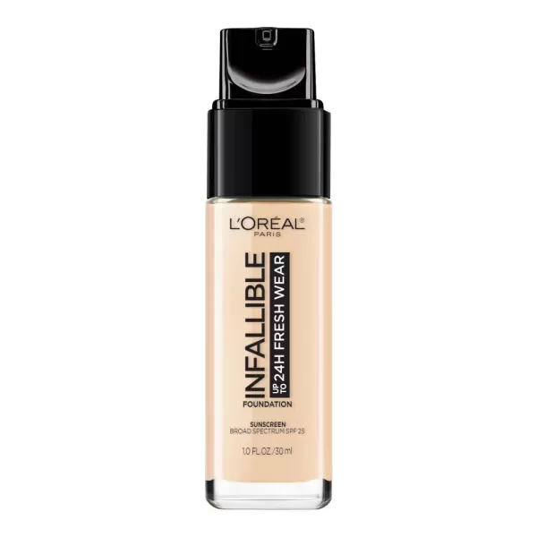 L'Oreal Paris Makeup Infallible Up to 24 Hour Fresh Wear Lightweight Foundation, Hazelnut, 1 Fl Oz.