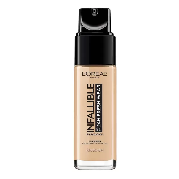 L'Oreal Paris Makeup Infallible Up to 24 Hour Fresh Wear Lightweight Foundation, Hazelnut, 1 Fl Oz.