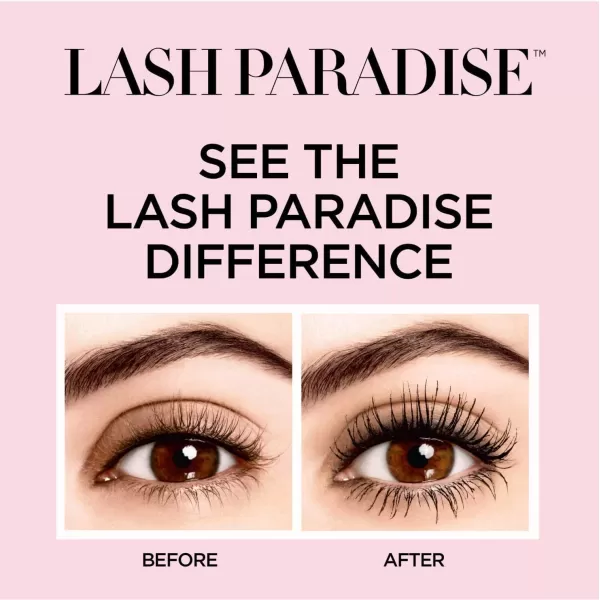 L'Oreal Paris Makeup Lash Paradise Mascara, Voluptuous Volume, Intense Length, Feathery Soft Full Lashes, No Flaking, No Smudging, No Clumping, Black, 0.25 Fl Oz 