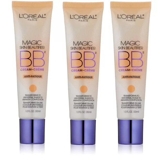 L'Oréal Paris Makeup Magic Skin Beautifier BB Cream Tinted Moisturizer, Medium, 1 fl oz, 1 Count