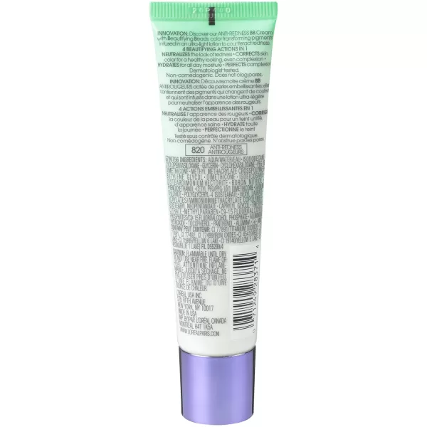 L'Oréal Paris Makeup Magic Skin Beautifier BB Cream Tinted Moisturizer, Medium, 1 fl oz, 1 Count