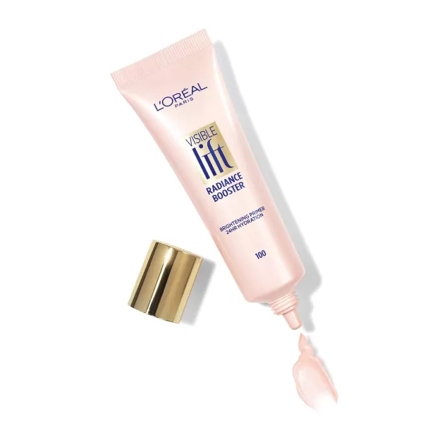 L'Oreal Paris Makeup Visible Lift Radiance Booster, skincare-based primer, 24hr hydration, instantly brightens, smoothes and evens skin, radiant finish, enriched with nourishing oils, 0.84 fl; oz.)