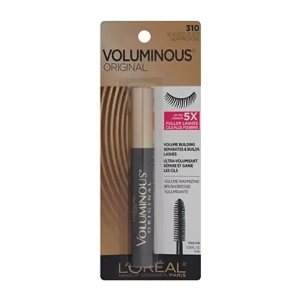 L’Oreal Paris Makeup Voluminous Original Volume Building Mascara, Carbon Black, 0.26 Fl Oz