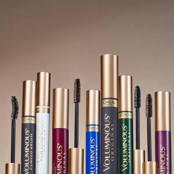 L'Oreal Paris Makeup Voluminous Original Volume Building Mascara with Curved Brush, Black, 2 Count