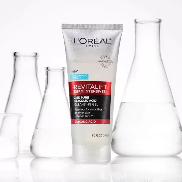 L'Oreal Paris Revitalift 3.5% Pure Glycolic Acid Brightening Cleansing Gel wth Salicylic Acid 6.7 fl oz)
