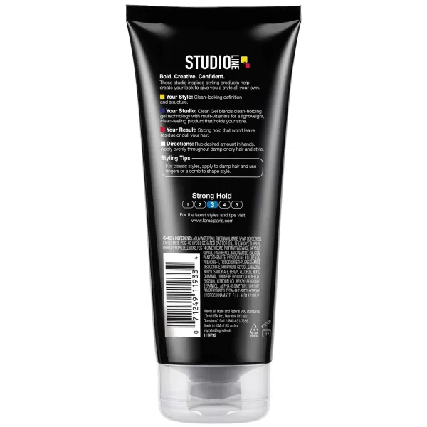 L'Oreal Paris Studio Line Clear Minded Clean Gel - Strong Hold 6.8 fl; oz.