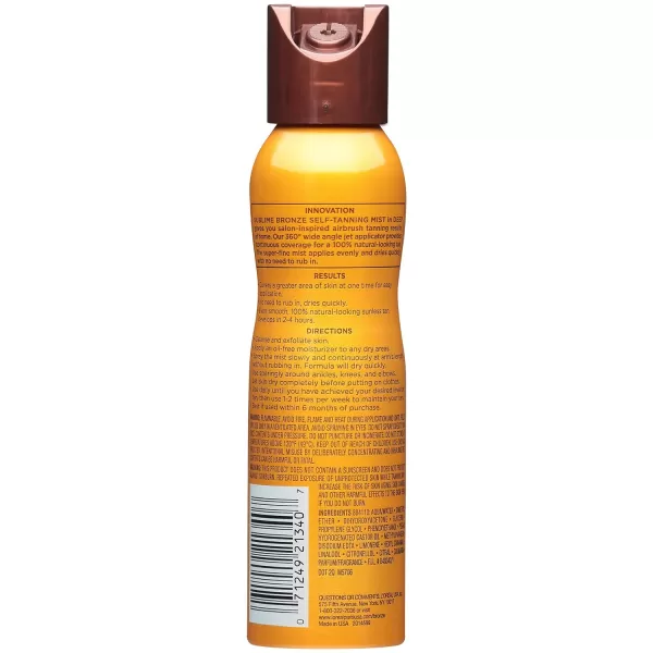 L'Oreal Paris Sublime Bronze Self Tanning Mist, Deep to Natural Spray Tan, 4.6 oz