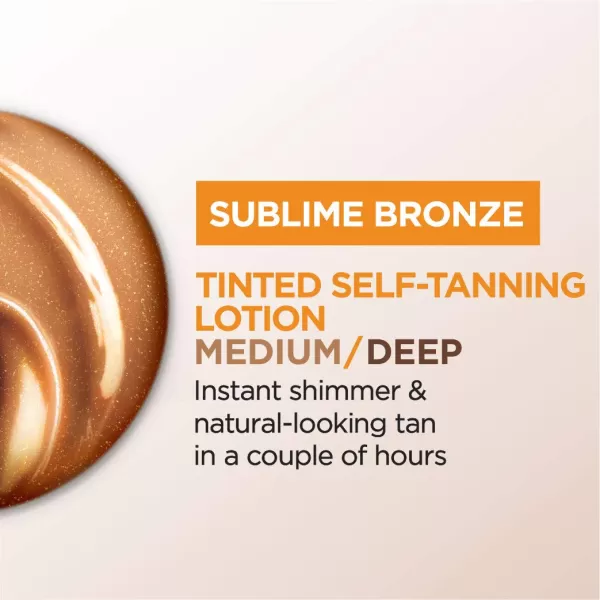 L'Oreal Paris Sublime Bronze Tinted Self Tanning Lotion, Medium Natural Tan 5 fl. Oz