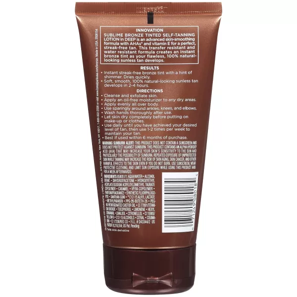 L'Oreal Paris Sublime Bronze Tinted Self Tanning Lotion, Medium Natural Tan 5 fl. Oz