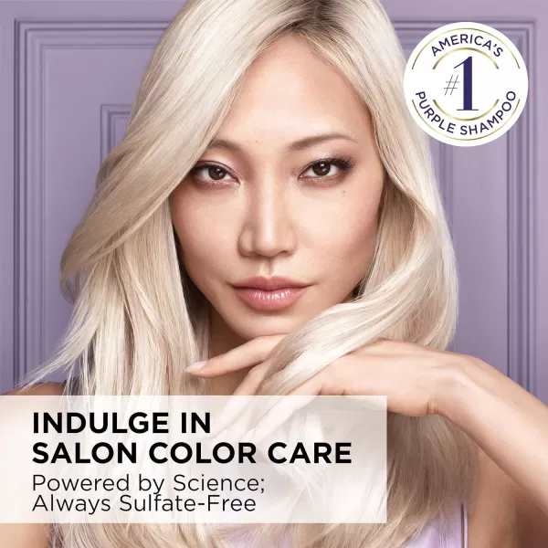 L’Oreal Paris Sulfate Free Brass Toning Purple Conditioner for Blonde, Bleached, Silver, or Brown Highlighted Hair, EverPure, 23 Fl Oz 
