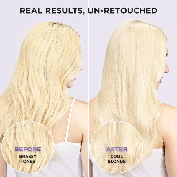 L’Oreal Paris Sulfate Free Brass Toning Purple Shampoo for Blonde, Bleached, Silver, or Brown Highlighted Hair, EverPure, 23 Fl Oz 