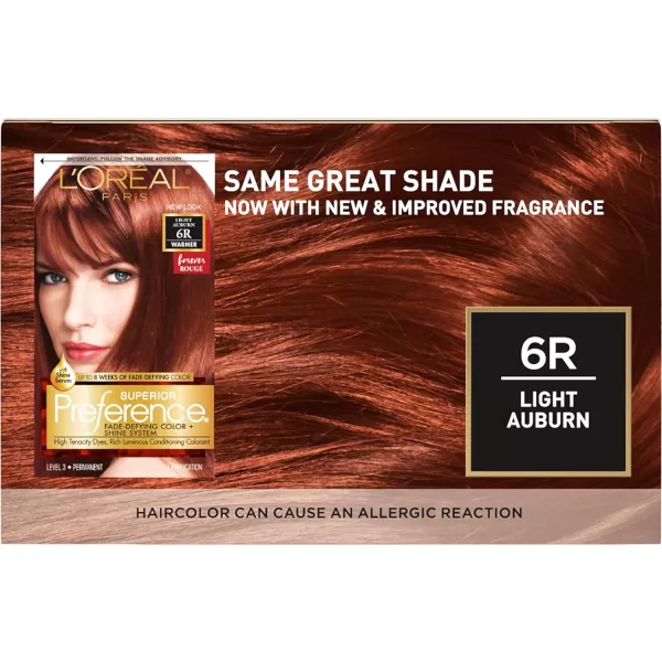 L'Oreal Paris Superior Preference Fade-Defying + Shine Permanent Hair Color, 5G Medium Golden Brown, Pack of 1, Hair Dye