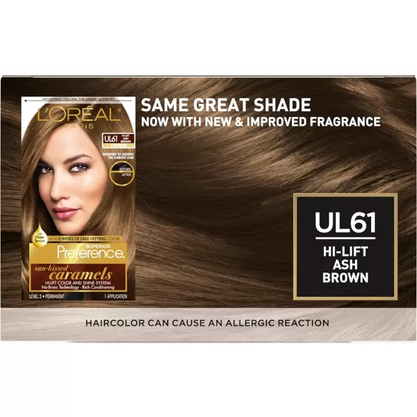 L'Oreal Paris Superior Preference Fade-Defying + Shine Permanent Hair Color, 5G Medium Golden Brown, Pack of 1, Hair Dye