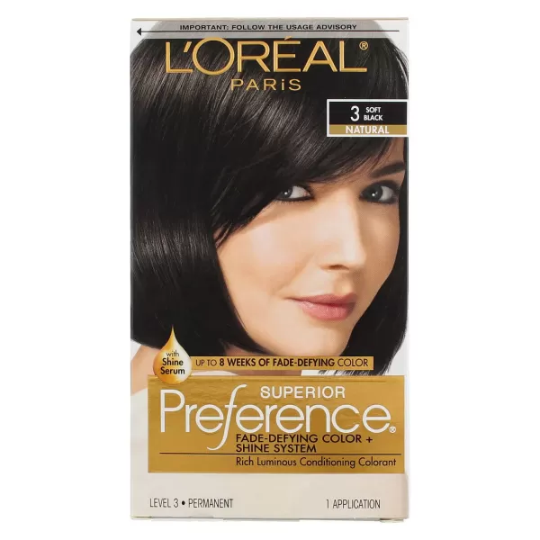 L'Oreal Paris Superior Preference Fade-Defying + Shine Permanent Hair Color, 9.5N Lightest Natural Blonde, Pack of 3, Hair Dye