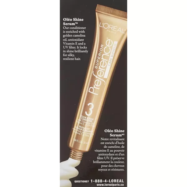 L'Oreal Paris Superior Preference Fade-Defying + Shine Permanent Hair Color, 9.5N Lightest Natural Blonde, Pack of 3, Hair Dye