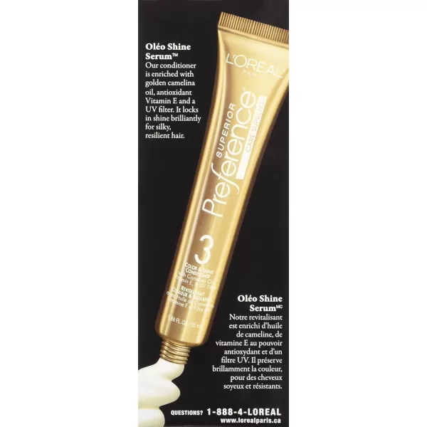 L'Oreal Paris Superior Preference Fade-Defying + Shine Permanent Hair Color, 9.5N Lightest Natural Blonde, Pack of 3, Hair Dye