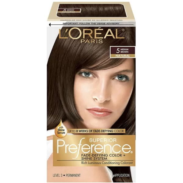 L'Oreal Paris Superior Preference Fade-Defying + Shine Permanent Hair Color, 9.5N Lightest Natural Blonde, Pack of 3, Hair Dye