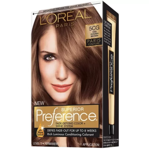 L'Oreal Paris Superior Preference Fade-Defying + Shine Permanent Hair Color, 9.5N Lightest Natural Blonde, Pack of 3, Hair Dye