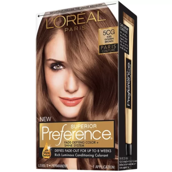 L'Oreal Paris Superior Preference Fade-Defying + Shine Permanent Hair Color, 9.5N Lightest Natural Blonde, Pack of 3, Hair Dye