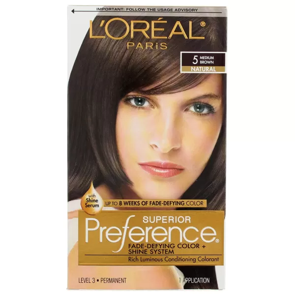 L'Oreal Paris Superior Preference Fade-Defying + Shine Permanent Hair Color, 9.5N Lightest Natural Blonde, Pack of 3, Hair Dye