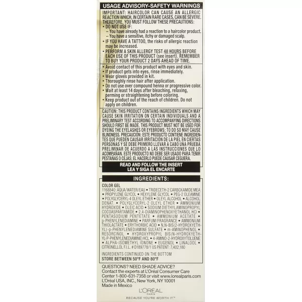 L'Oreal Paris Superior Preference Fade-Defying + Shine Permanent Hair Color, 9.5N Lightest Natural Blonde, Pack of 3, Hair Dye