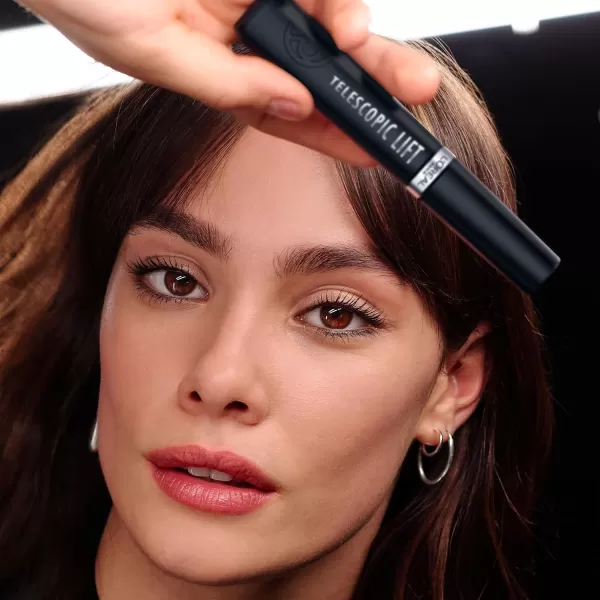 L’Oréal Paris Telescopic Lift Washable Mascara, Lengthening and Volumizing Eye Makeup, Lash Lift with Up to 36HR Wear, Black, 0.33 Fl Oz
