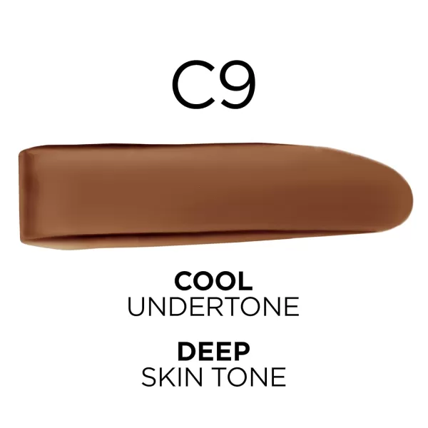 L'Oreal Paris True Match Super-Blendable Foundation, Medium Coverage Liquid Foundation Makeup, W8, Medium Deep, 1 Fl Oz