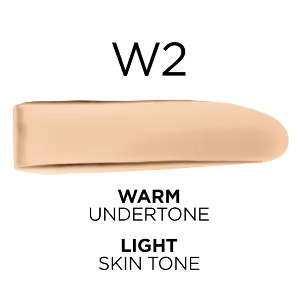 L'Oreal Paris True Match Super-Blendable Foundation, Medium Coverage Liquid Foundation Makeup, W8, Medium Deep, 1 Fl Oz