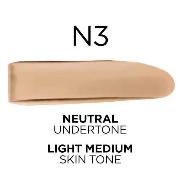 L'Oreal Paris True Match Super-Blendable Foundation, Medium Coverage Liquid Foundation Makeup, W8, Medium Deep, 1 Fl Oz
