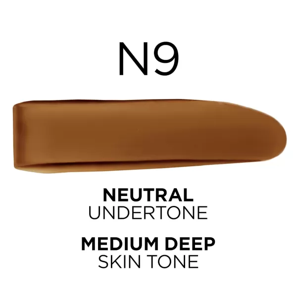 L'Oreal Paris True Match Super-Blendable Foundation, Medium Coverage Liquid Foundation Makeup, W8, Medium Deep, 1 Fl Oz