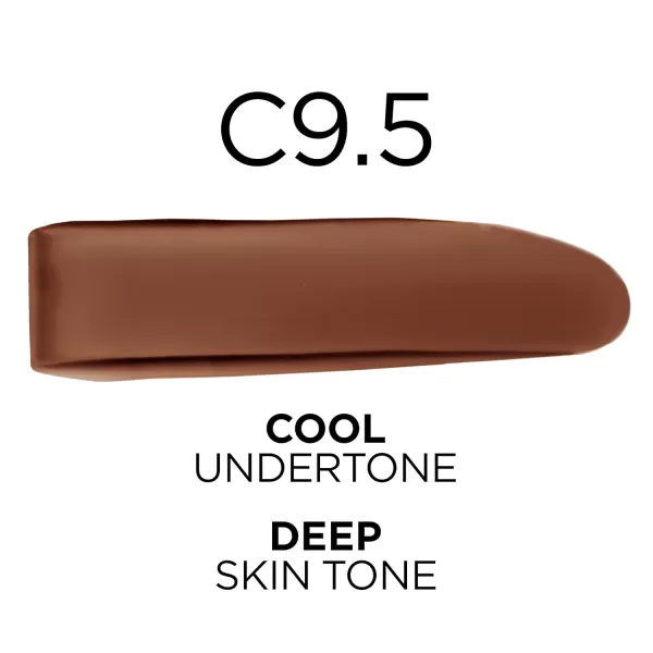 L'Oreal Paris True Match Super-Blendable Foundation, Medium Coverage Liquid Foundation Makeup, W8, Medium Deep, 1 Fl Oz