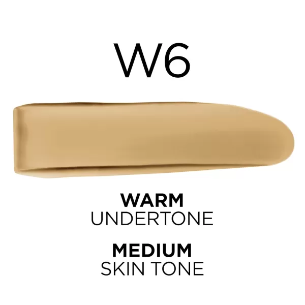 L'Oreal Paris True Match Super-Blendable Foundation, Medium Coverage Liquid Foundation Makeup, W8, Medium Deep, 1 Fl Oz