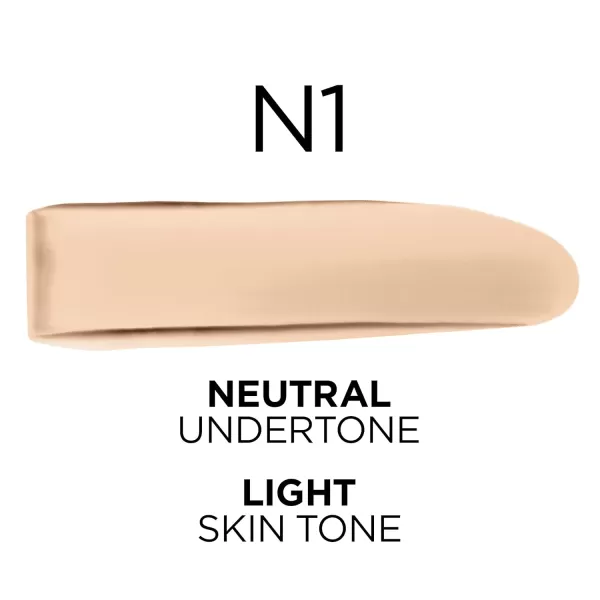 L'Oreal Paris True Match Super-Blendable Foundation, Medium Coverage Liquid Foundation Makeup, W8, Medium Deep, 1 Fl Oz