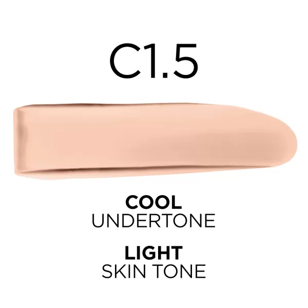 L'Oreal Paris True Match Super-Blendable Foundation, Medium Coverage Liquid Foundation Makeup, W8, Medium Deep, 1 Fl Oz