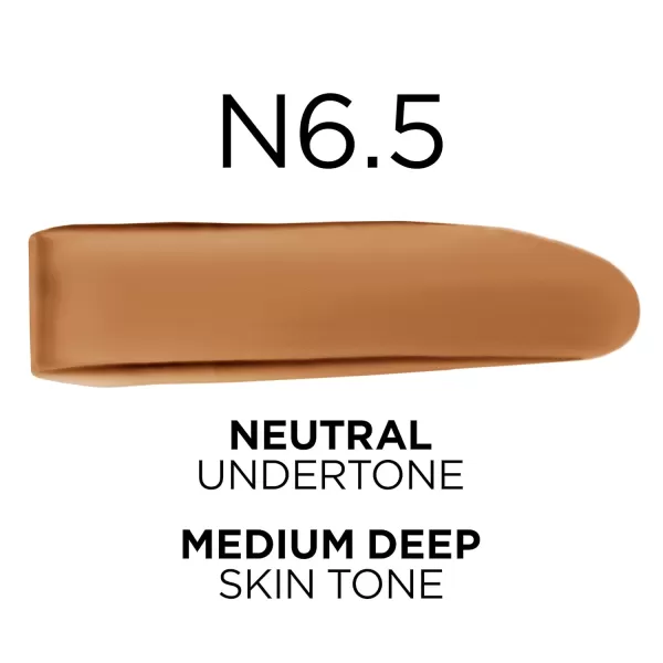 L'Oreal Paris True Match Super-Blendable Foundation, Medium Coverage Liquid Foundation Makeup, W8, Medium Deep, 1 Fl Oz